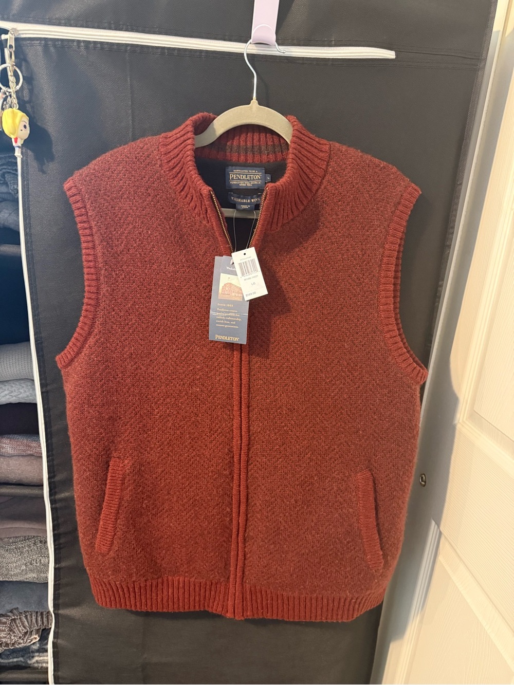 Pendleton Men's Zip-Up Wool Vest